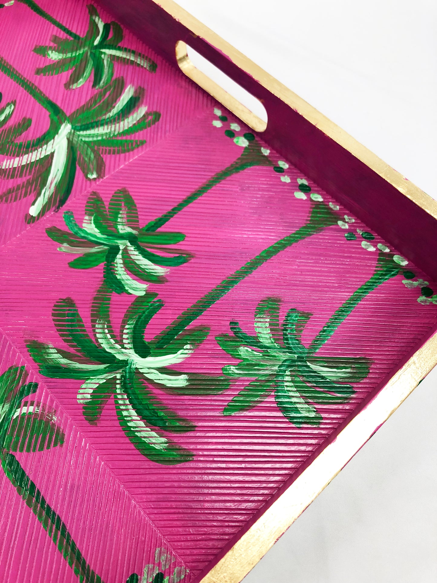 Pink Palm Tray