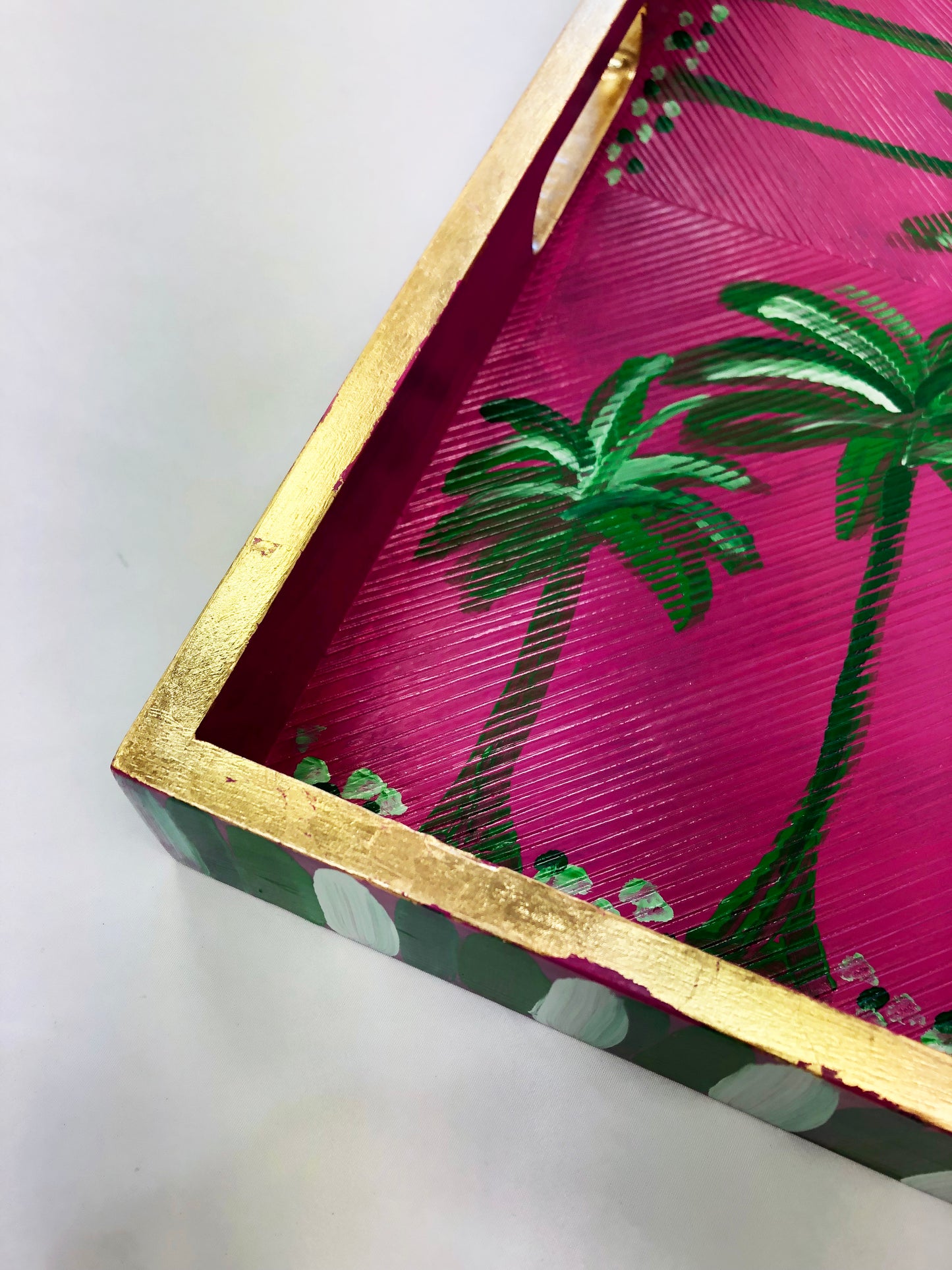 Pink Palm Tray