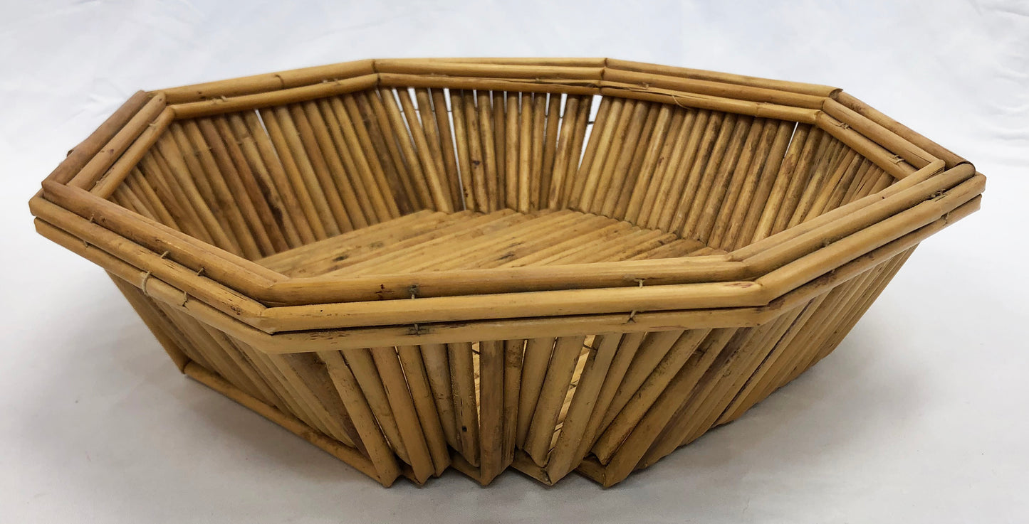 Bamboo Octagon Basket