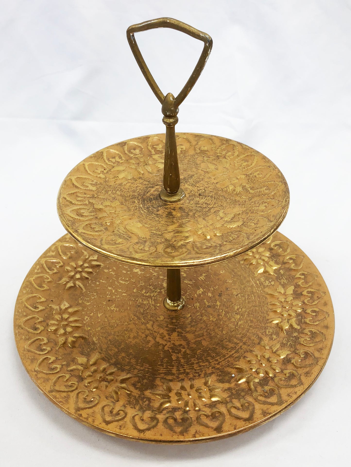 Gold Two Tier Tray