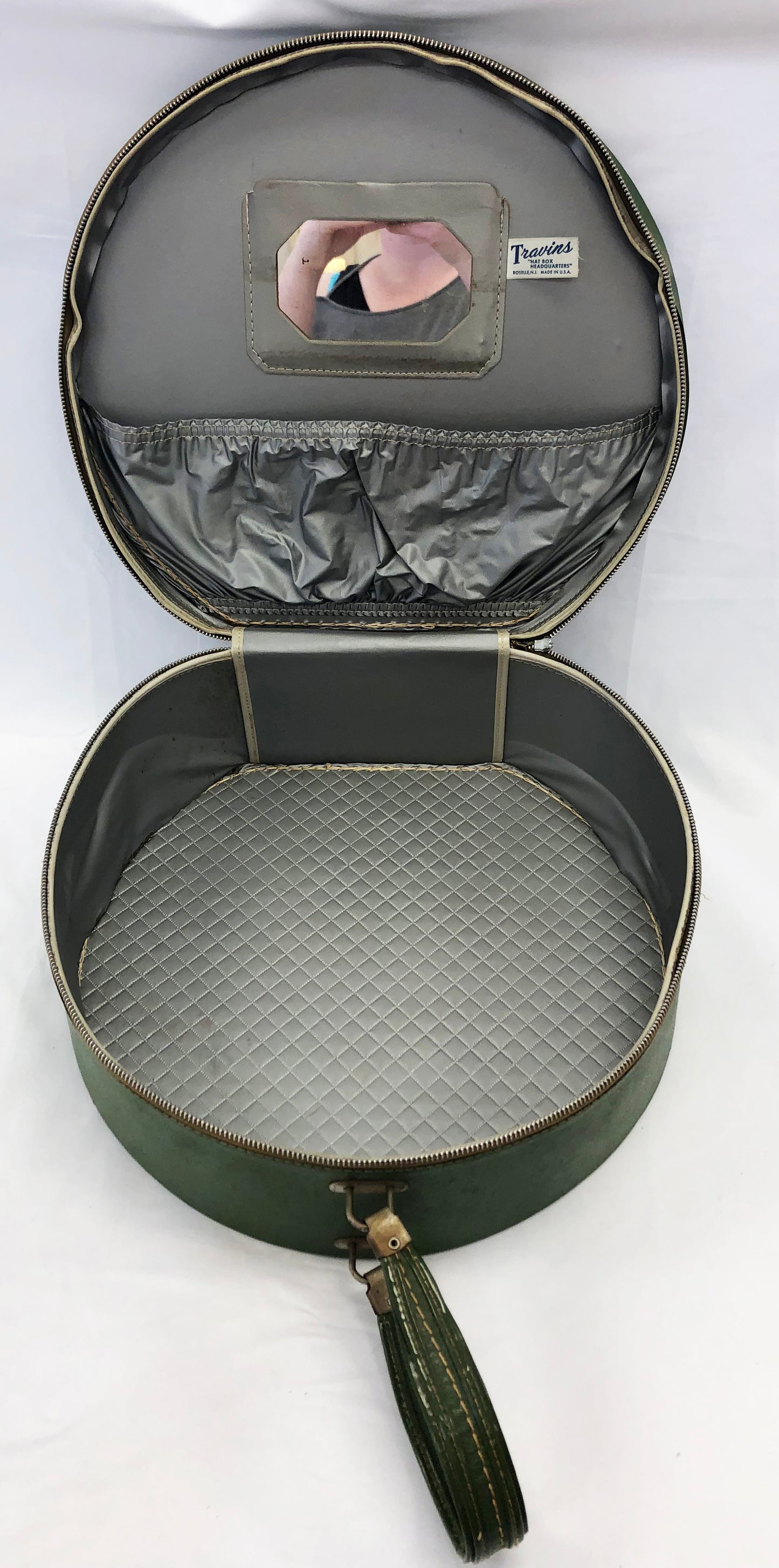 Green Travins Hatbox Suitcase