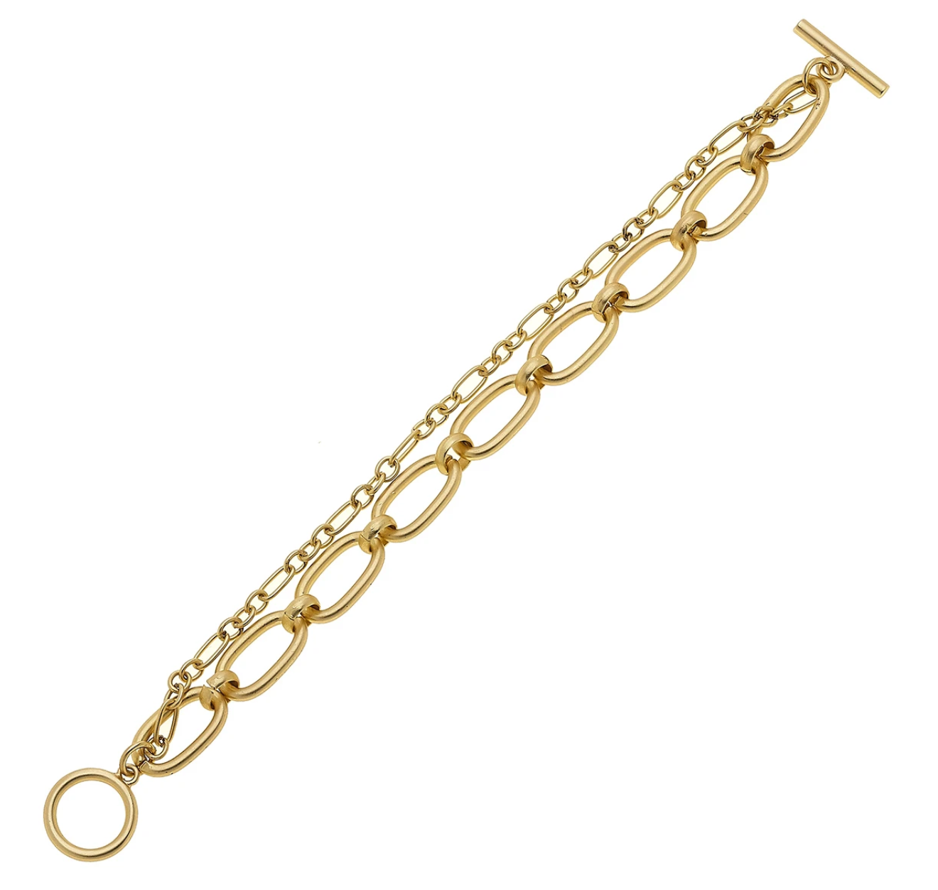 Kit Layered Chain Toggle Bracelet