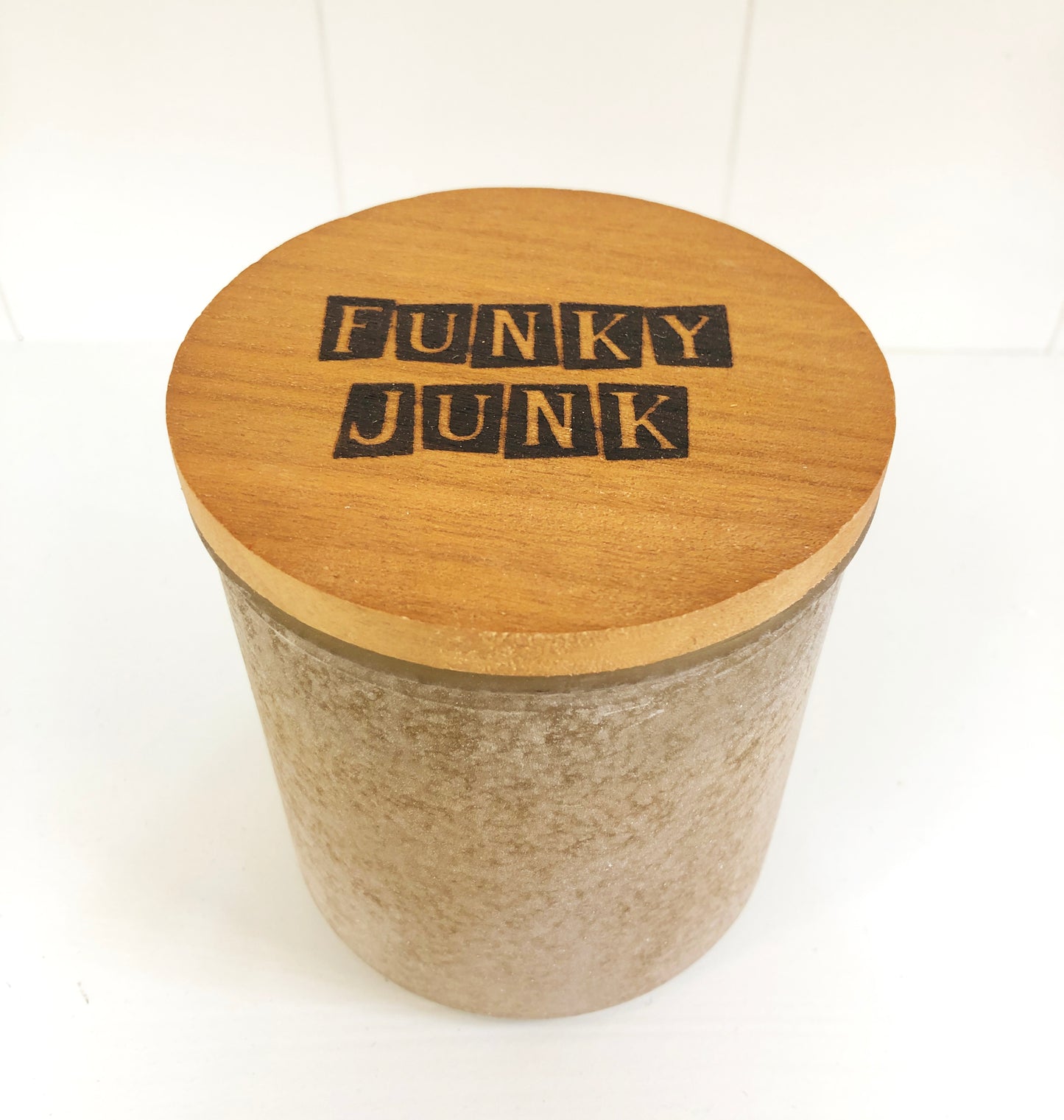 Funky Junk Candle River Rock Almond
