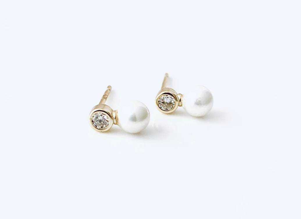 Pearl & Gem Earrings