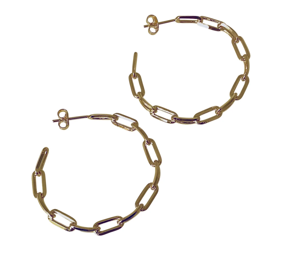 Chain Hoop Earrings