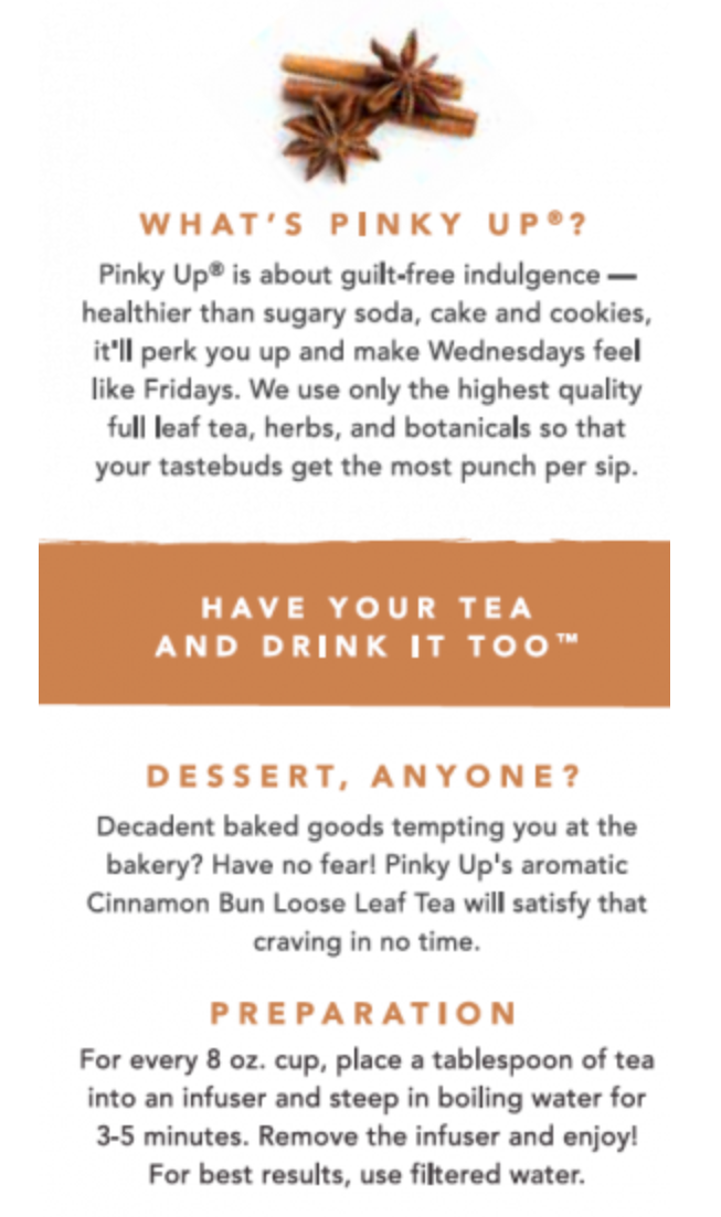Loose Leaf Tea Cinnamon Bun