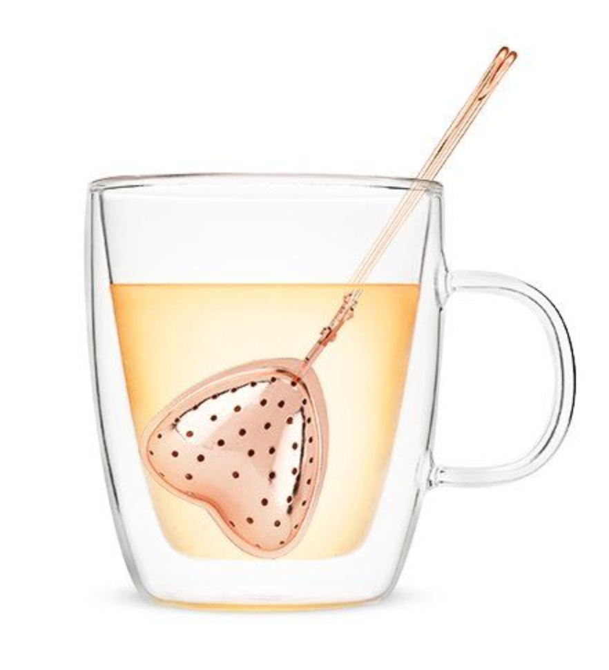 Tea Infuser Rose Gold Heart