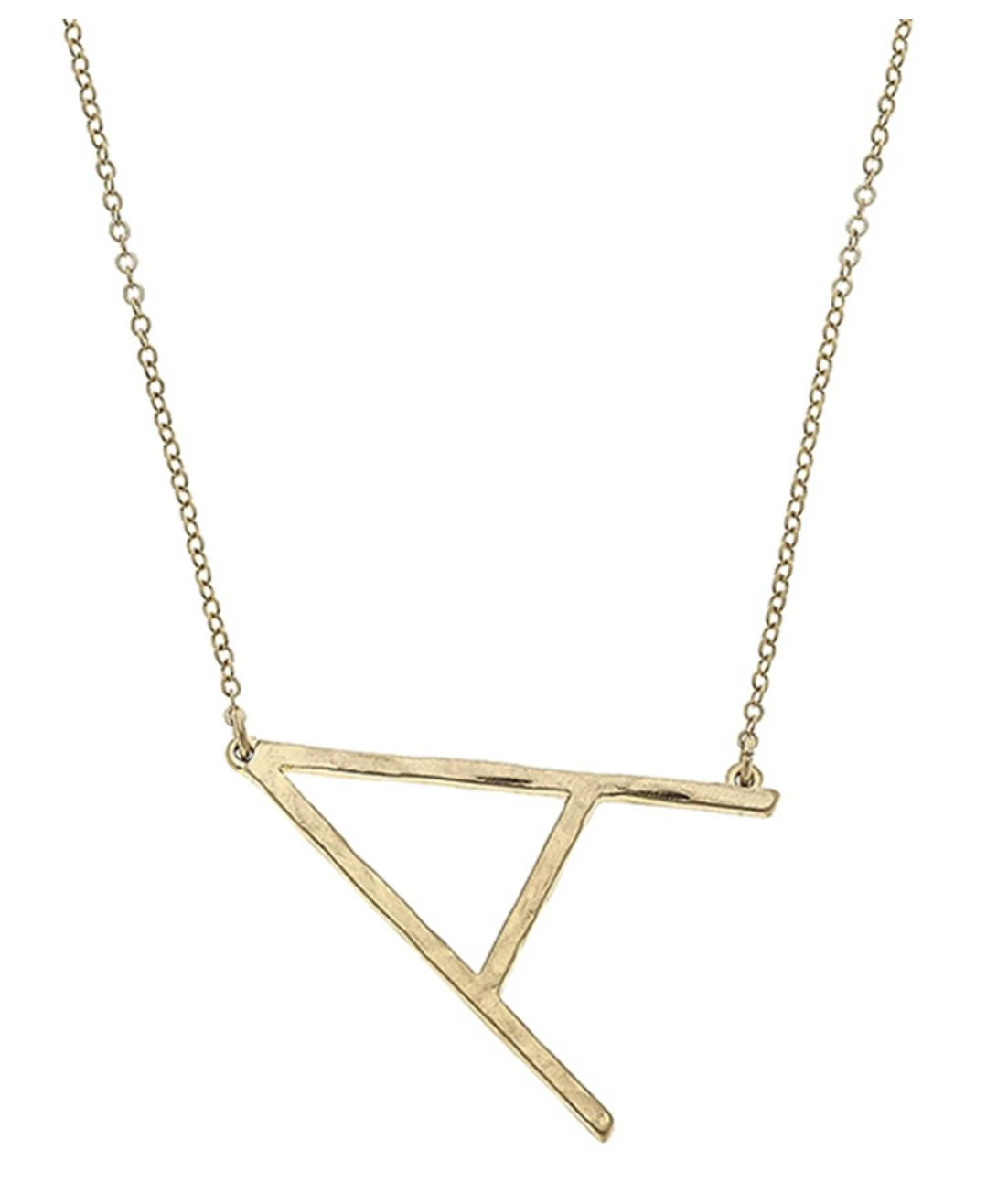 Candace Gold Statement Initial Necklace