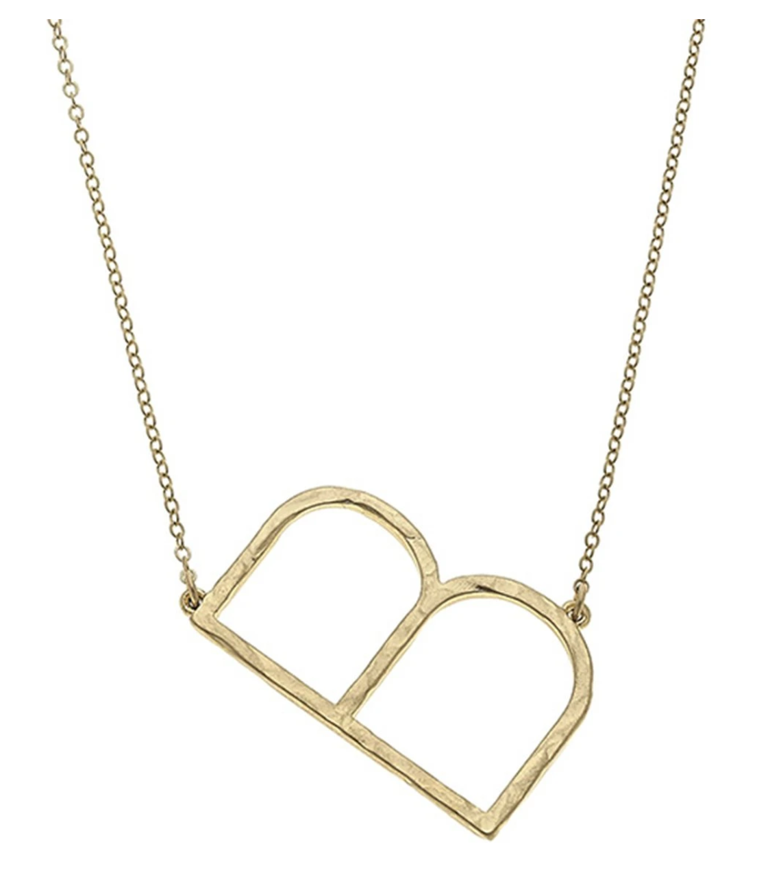 Candace Gold Statement Initial Necklace