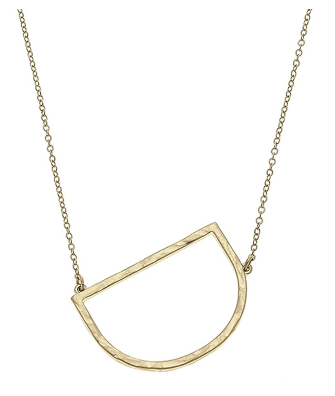 Candace Gold Statement Initial Necklace