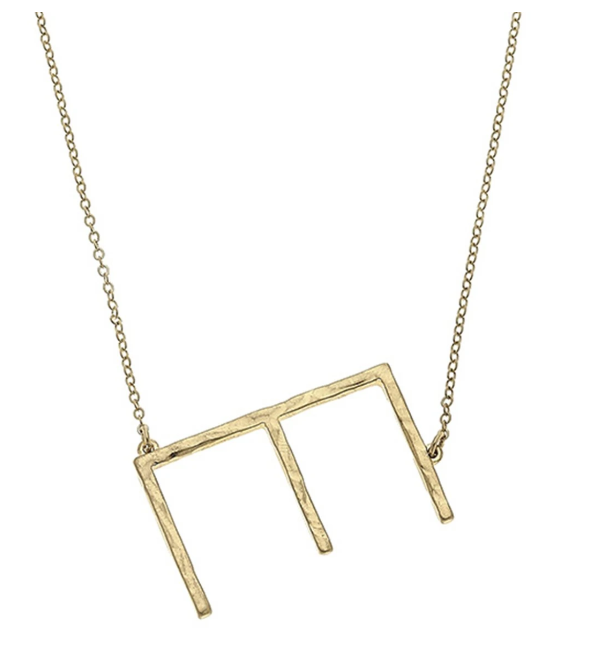 Candace Gold Statement Initial Necklace