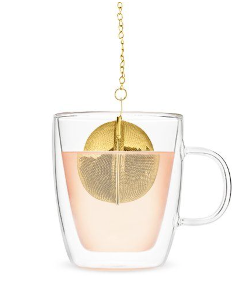 Tea Infuser Ball Gold Small