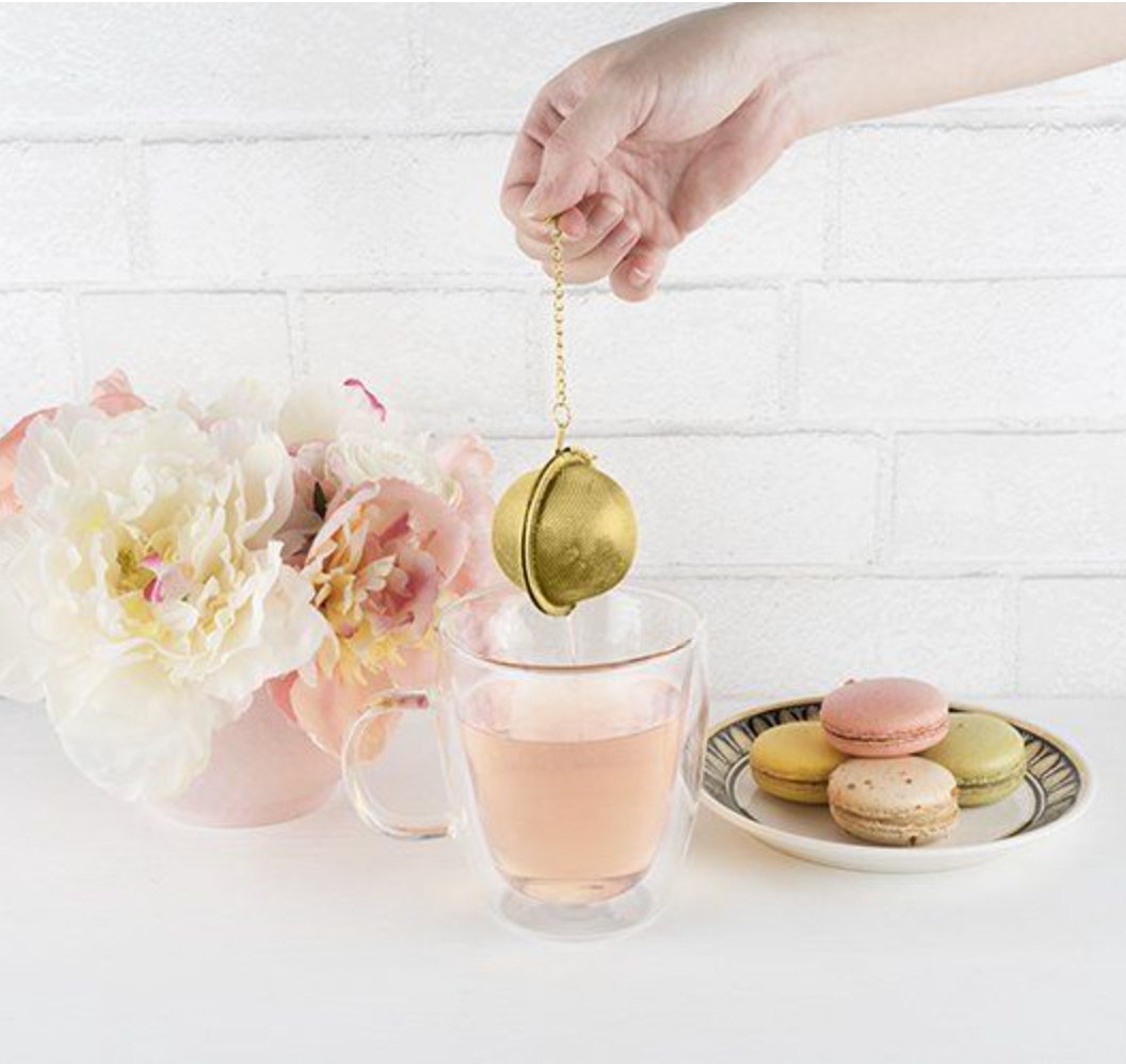 Tea Infuser Ball Gold Small