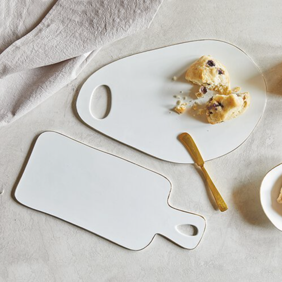 White Oval Cheese Tray