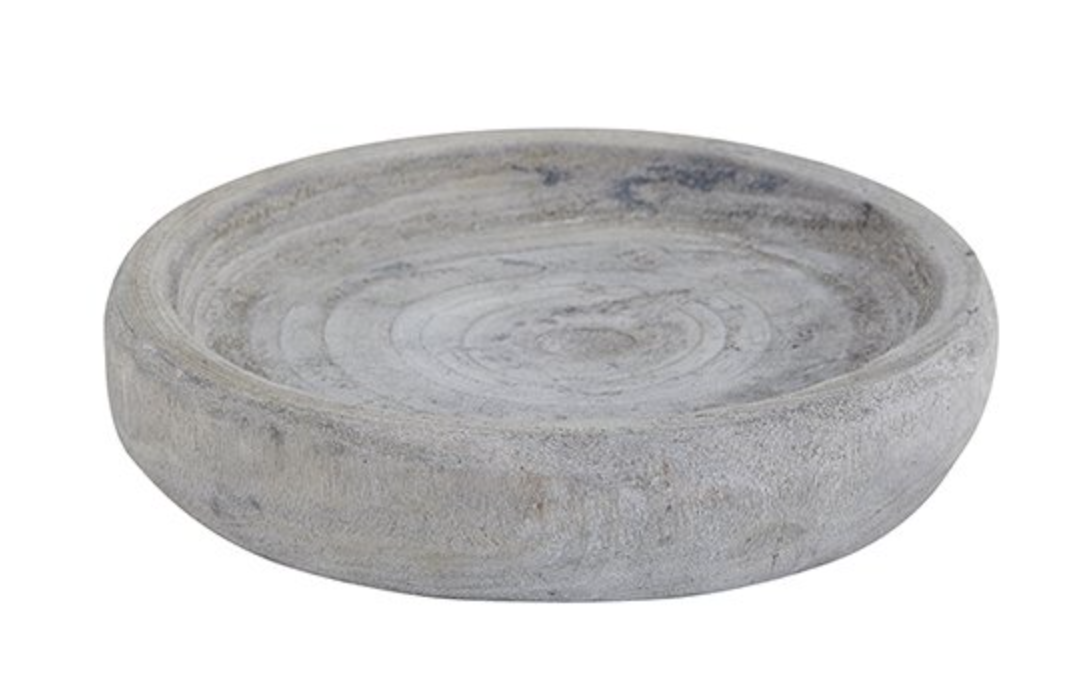 Grey Small Wood Bowl