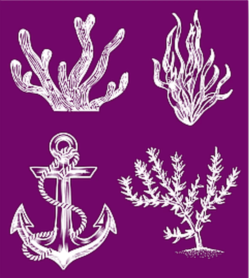 Silkscreen Stencil, Nautical