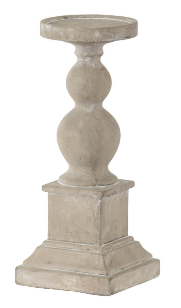 Candle Holders Gray Cement