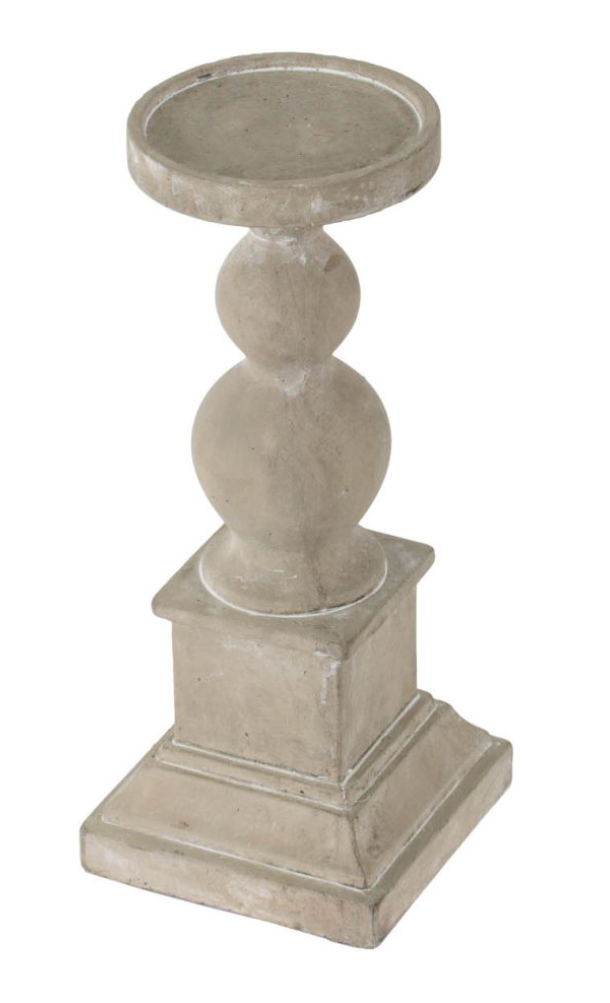 Candle Holders Gray Cement