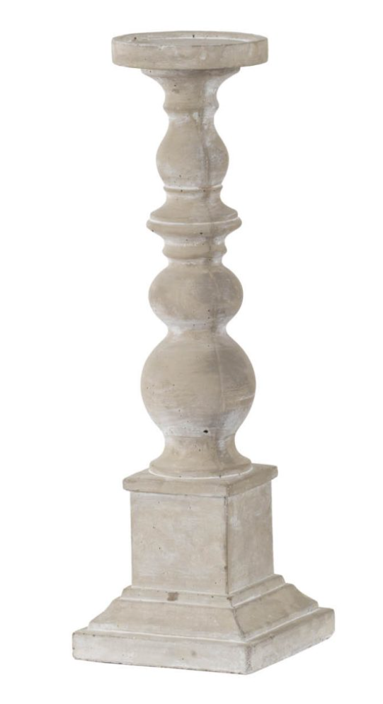 Candle Holders Gray Cement