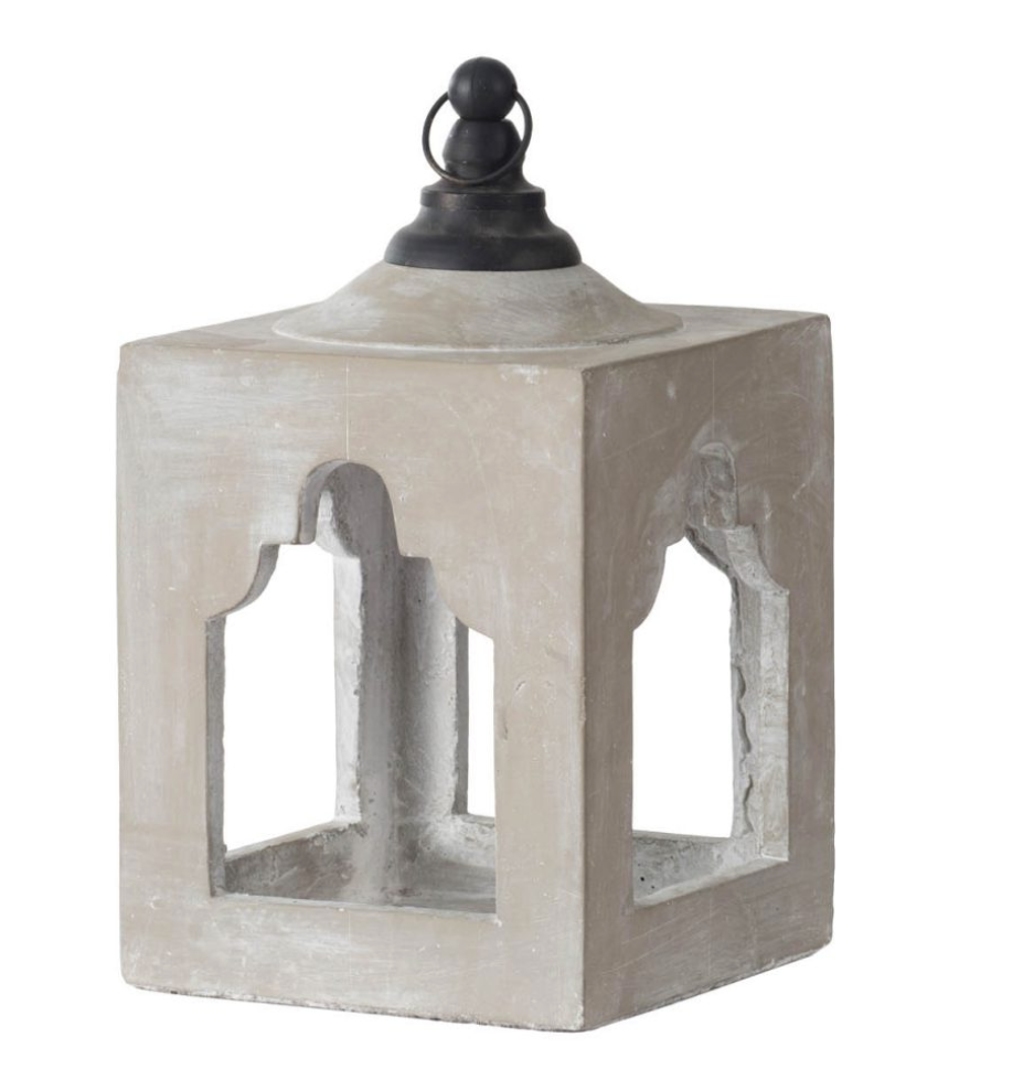 Square Cement Lantern