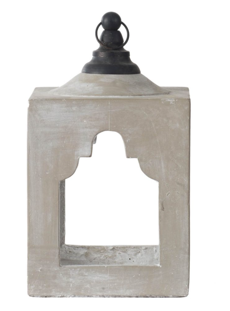 Square Cement Lantern