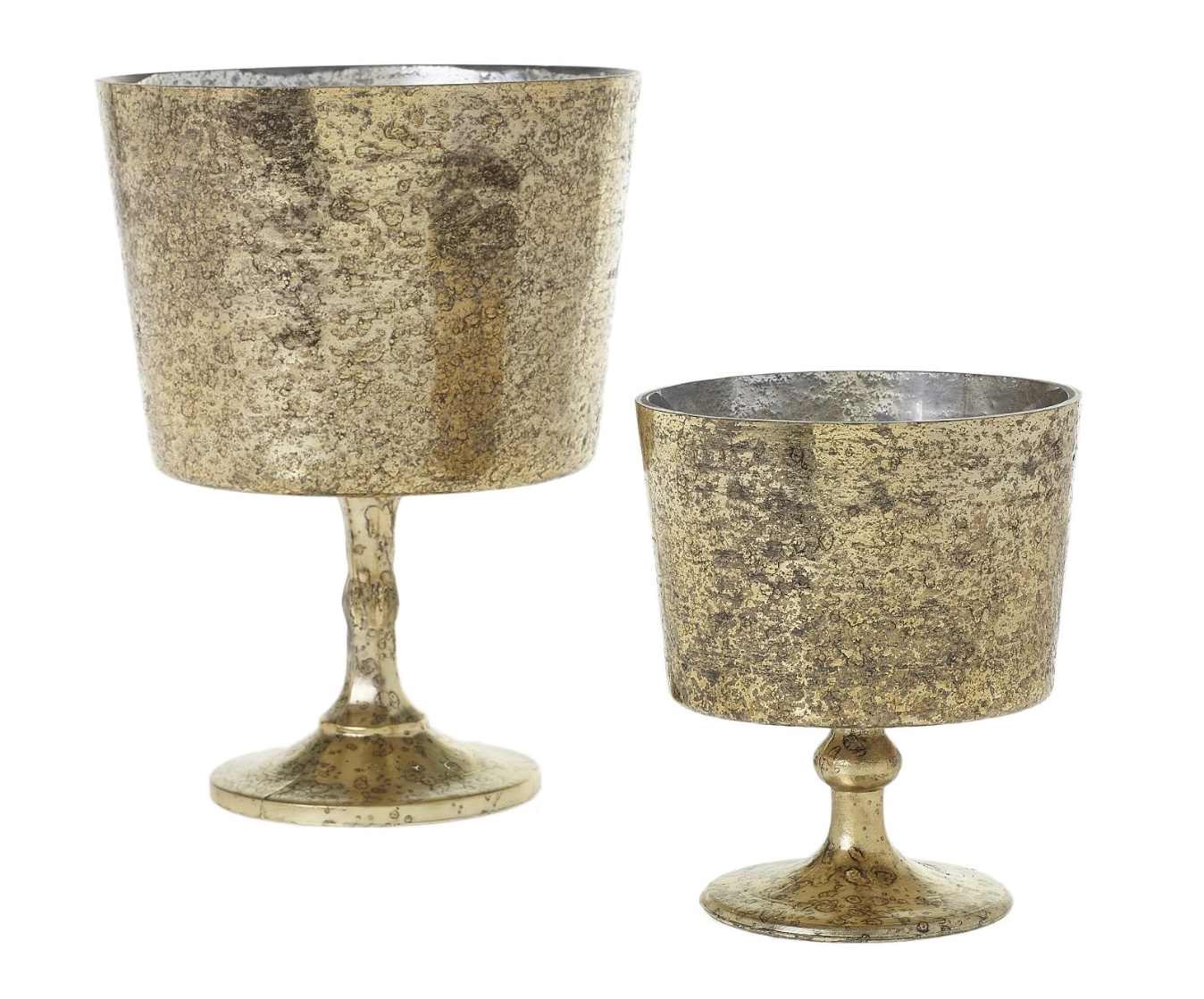 Antiqued Gold Compote