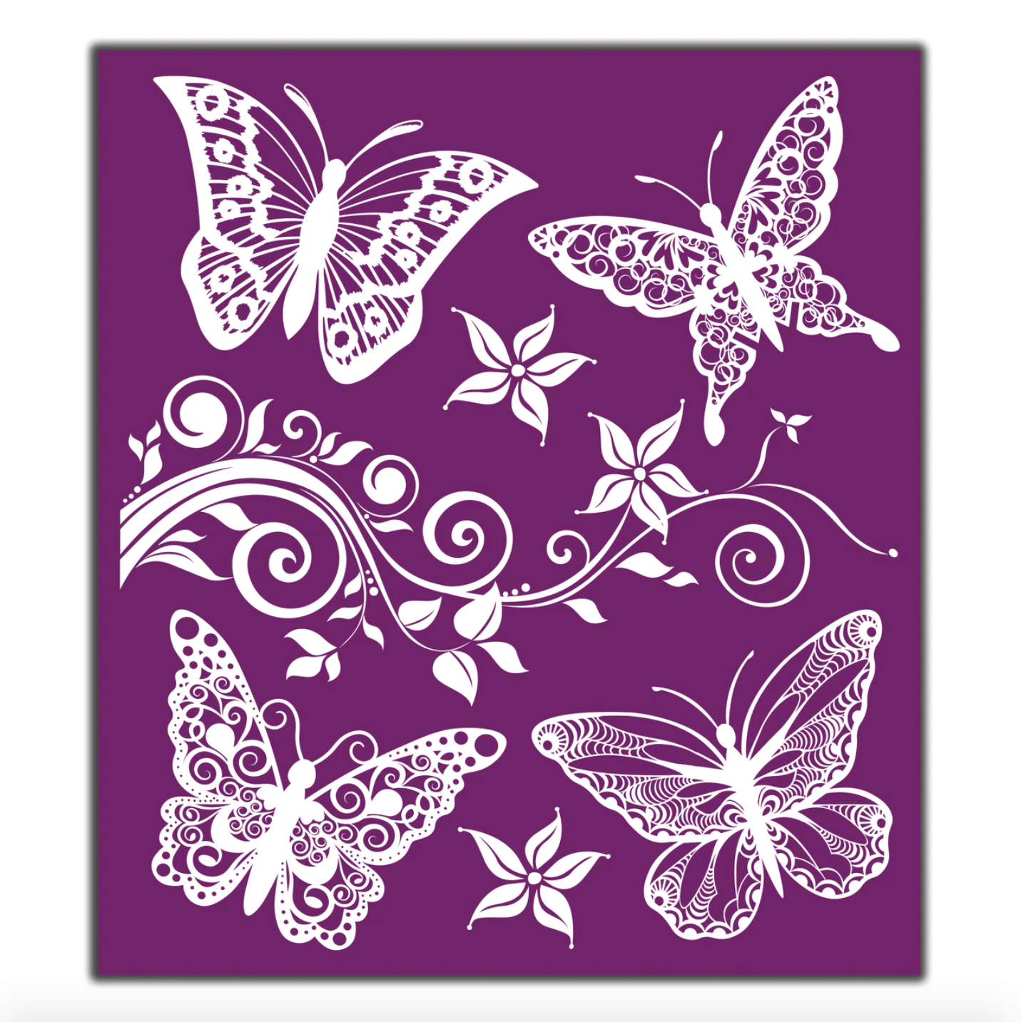 Silkscreen Stencil, Butterflies