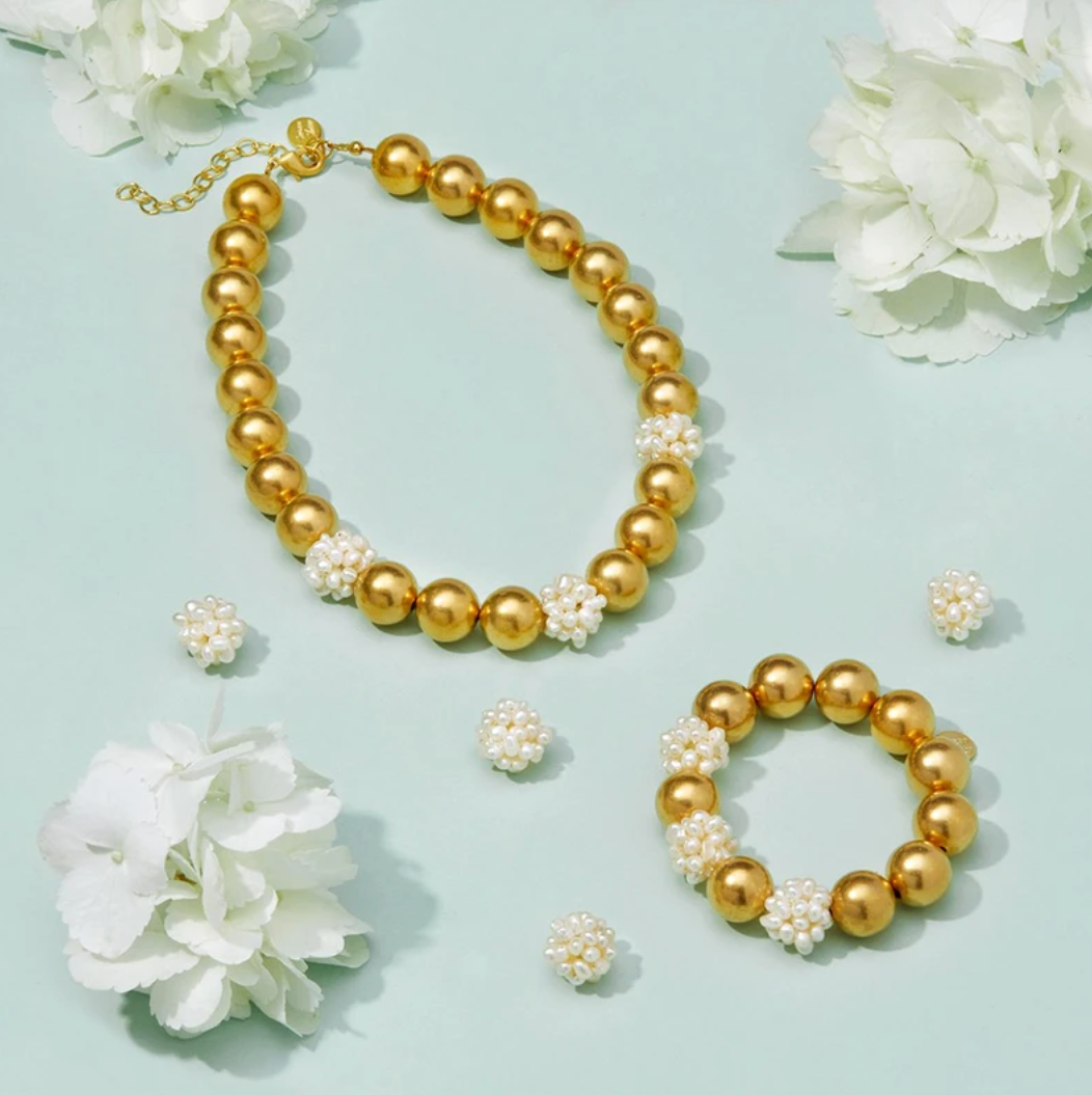 Necklace Pearl Cluster Margaret