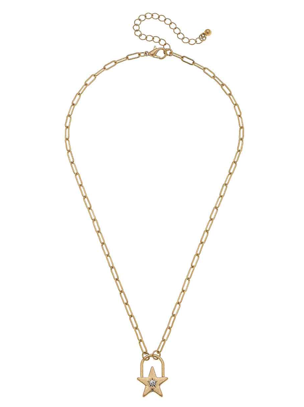 Arlo Star Paperclip Chain Necklace