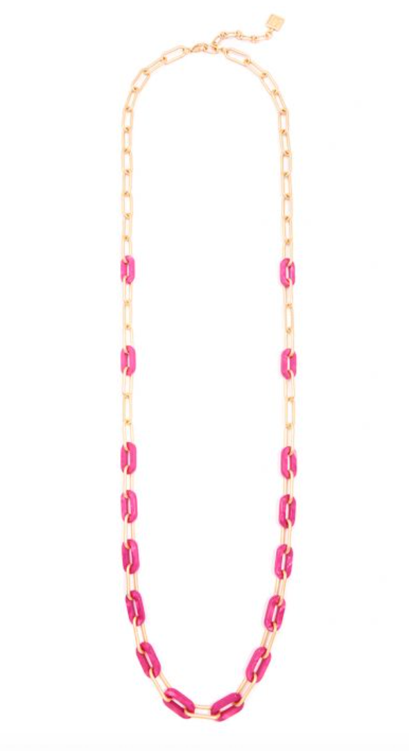 Necklace Links Long Lenna Hot Pink