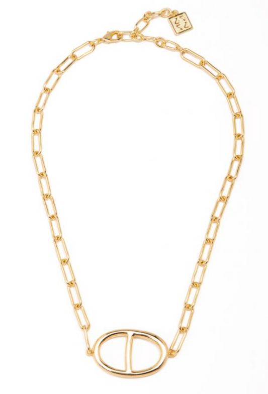 Necklace Collar Link Mariner Gold