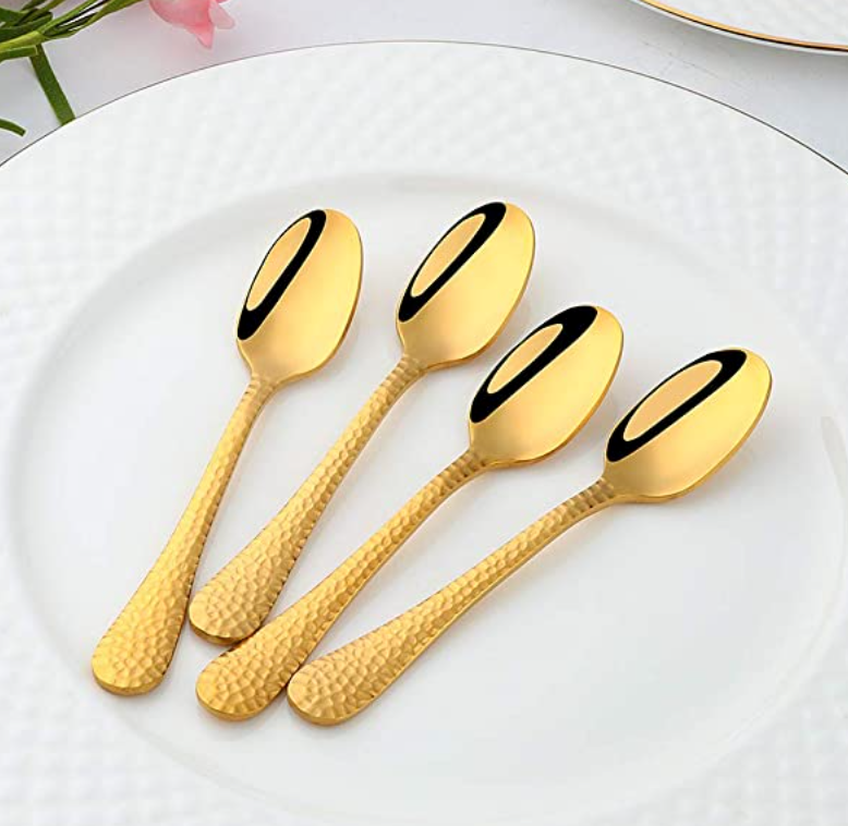 Gold Hammered Mini Serving Ware