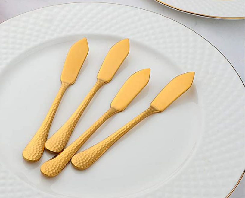 Gold Hammered Mini Serving Ware