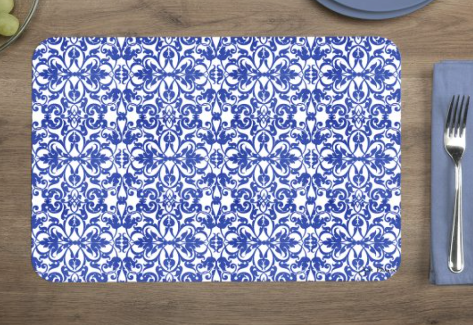 Blue Delft Vases Easy Care Placemat