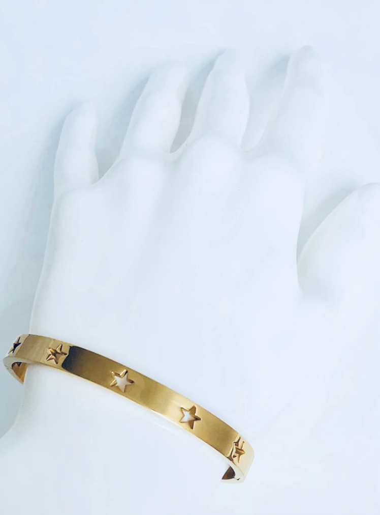 Star Cutout Bangle