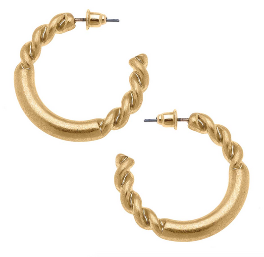 Anne Twisted Hoop Earrings