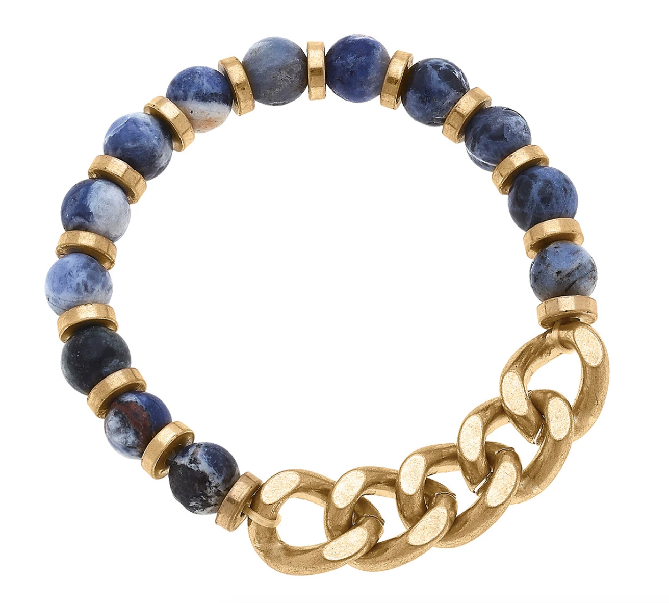 Georgia Gemstone & Chain Bracelet