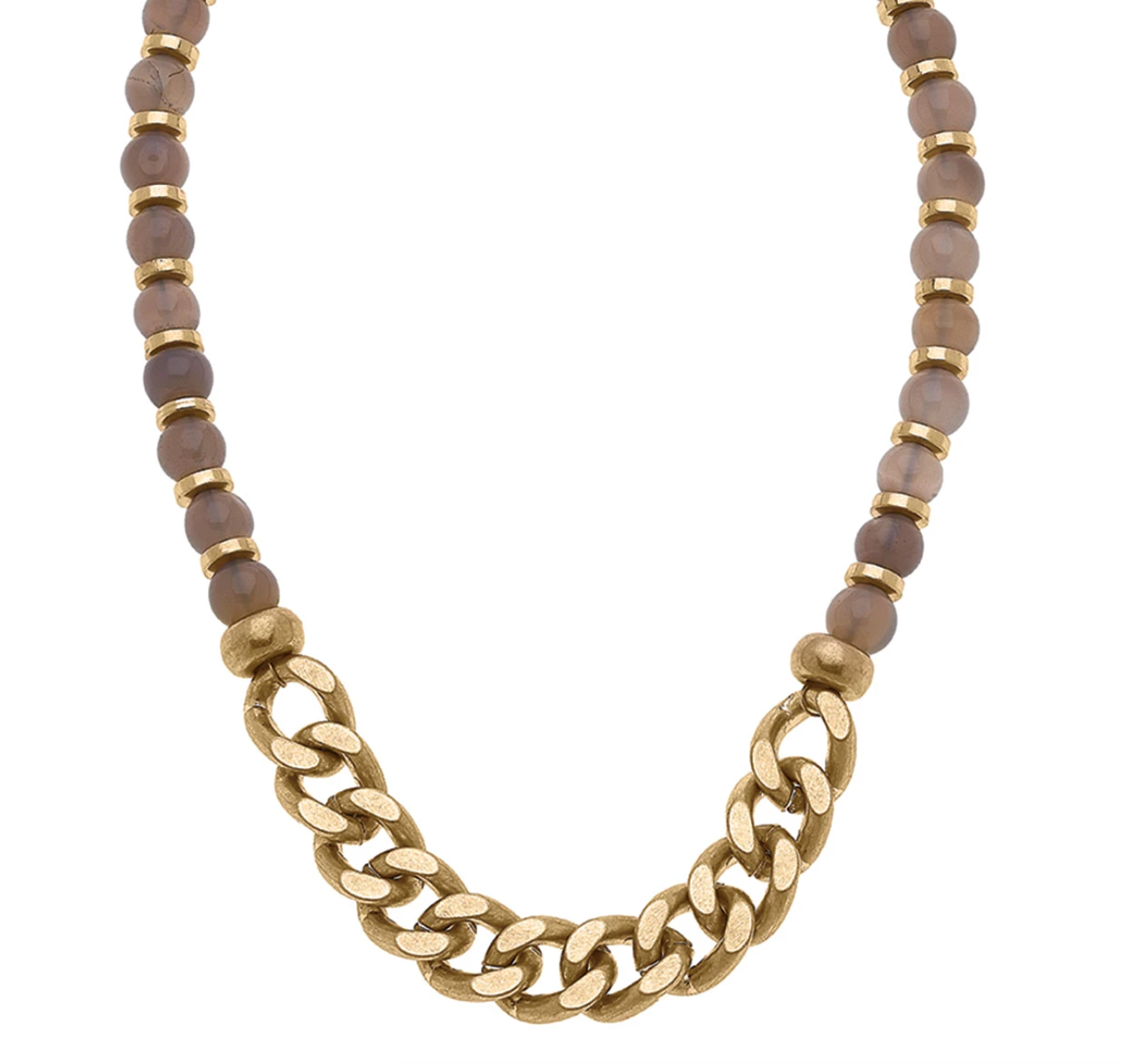 Georgia Gemstone & Chain Necklace
