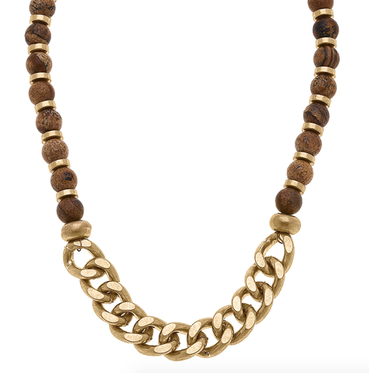 Georgia Gemstone & Chain Necklace