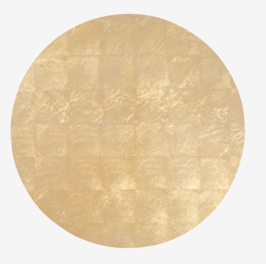 Placemat Gold Round Lacquer