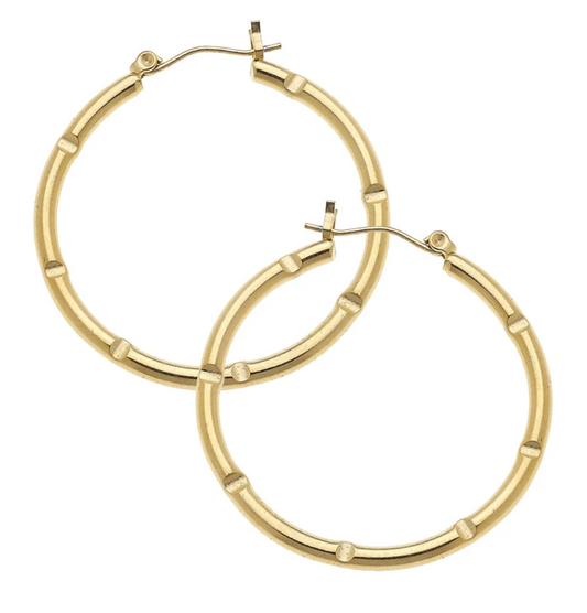 Earrings Hoop Iris Gold