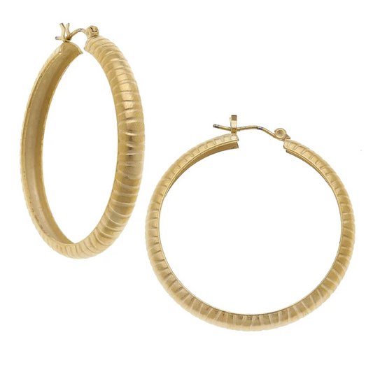 Earrings Hoop Birch Gold