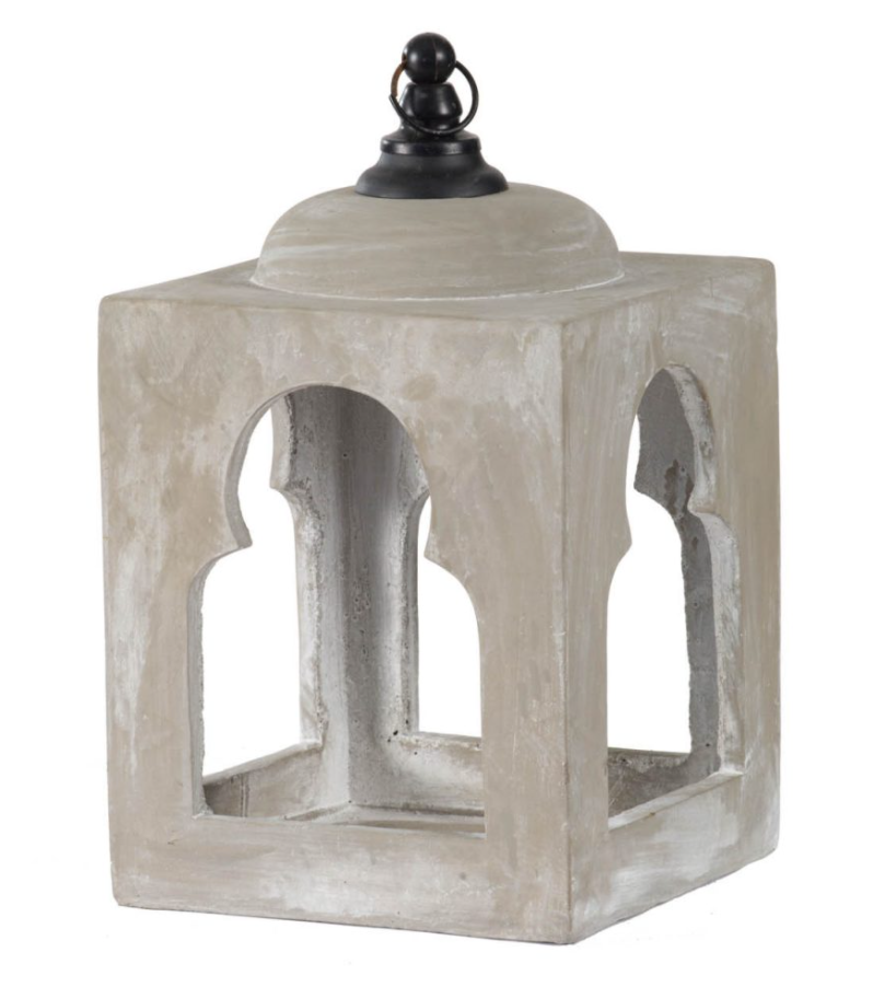 Square Cement Lantern