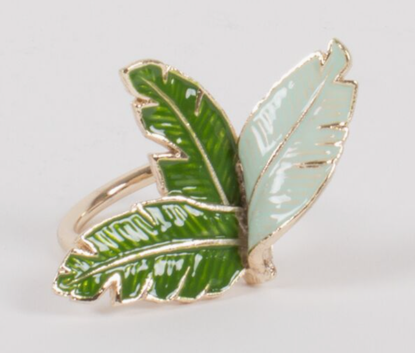 Napkin Ring Botanical Leaf