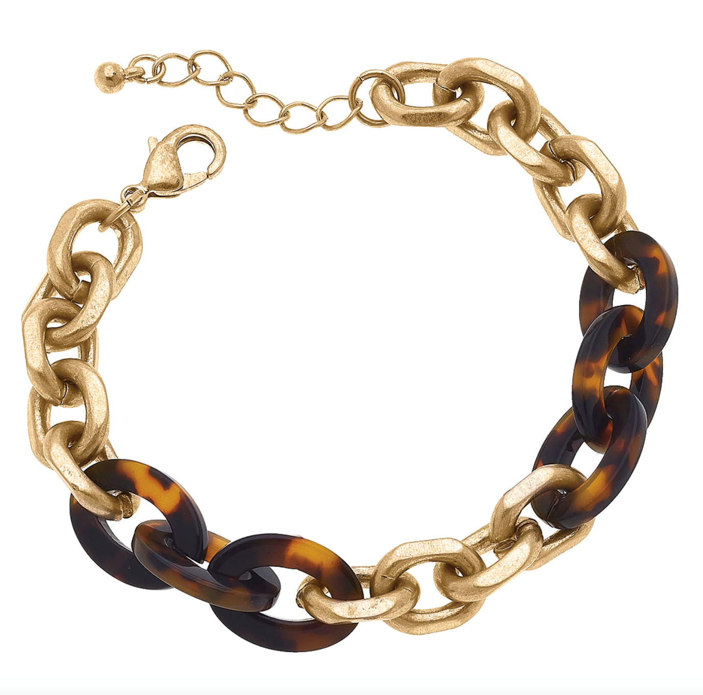 Britton Tortoise & Chunky Chain Bracelet