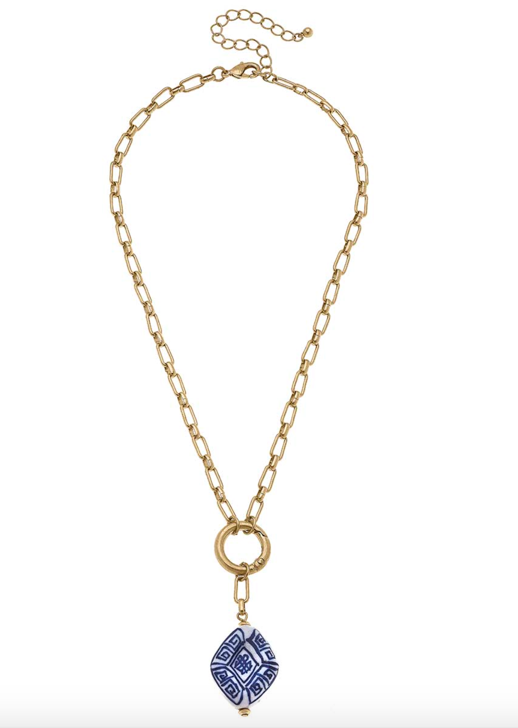 Madeline Chinoiserie Spring Ring Necklace