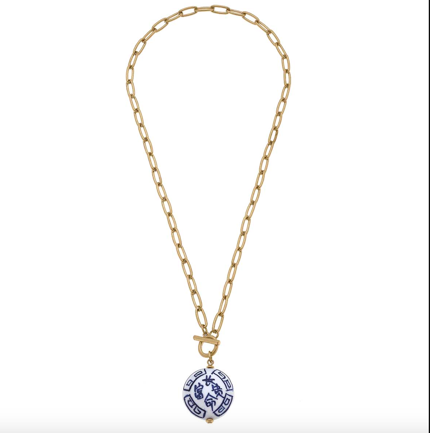 Necklace T-Bar Chinoiserie Meredith