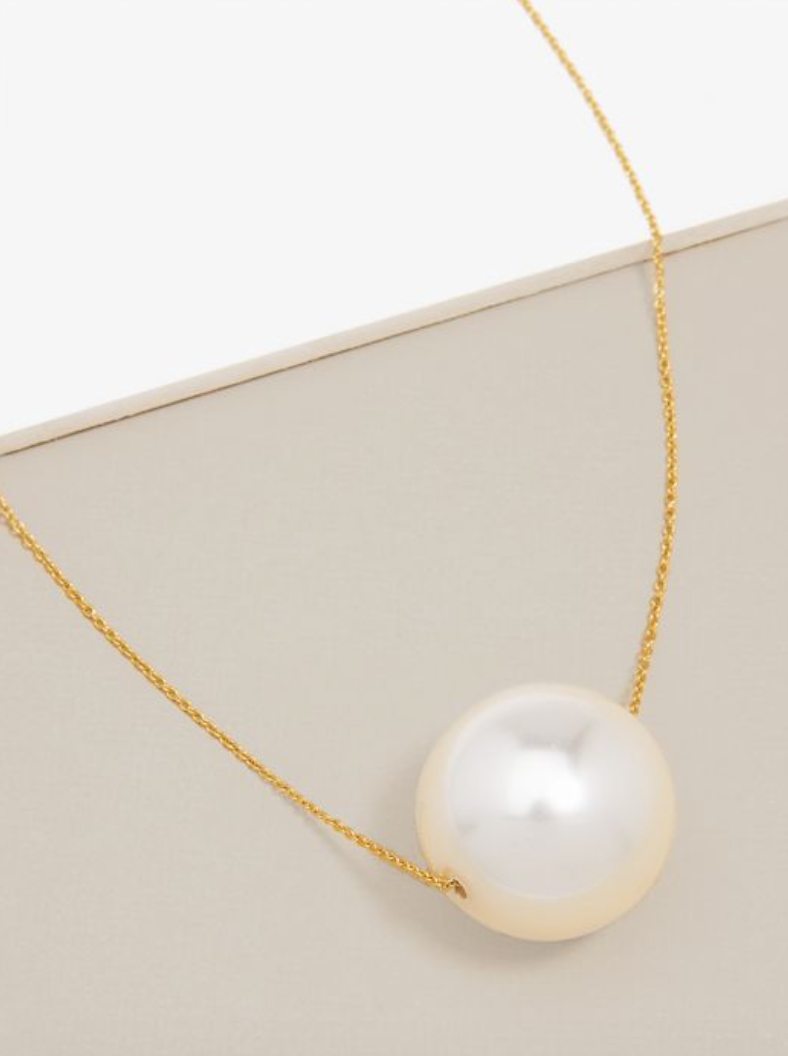 Necklace Pendant Pearl Gold