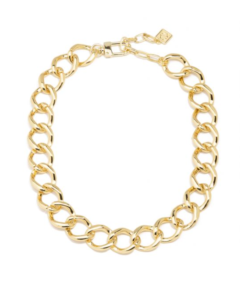 Necklace Collar Chain Curb Gold