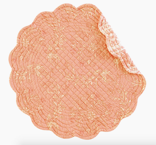 Placemat Reversible Windsor Pink Round